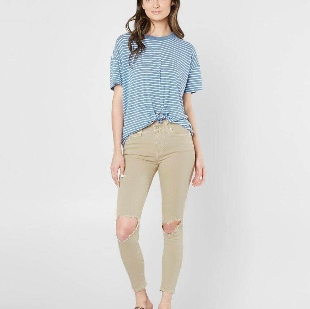 Free People High Rise Ankle Skinny Stretch Pant - Picture 3 of 12